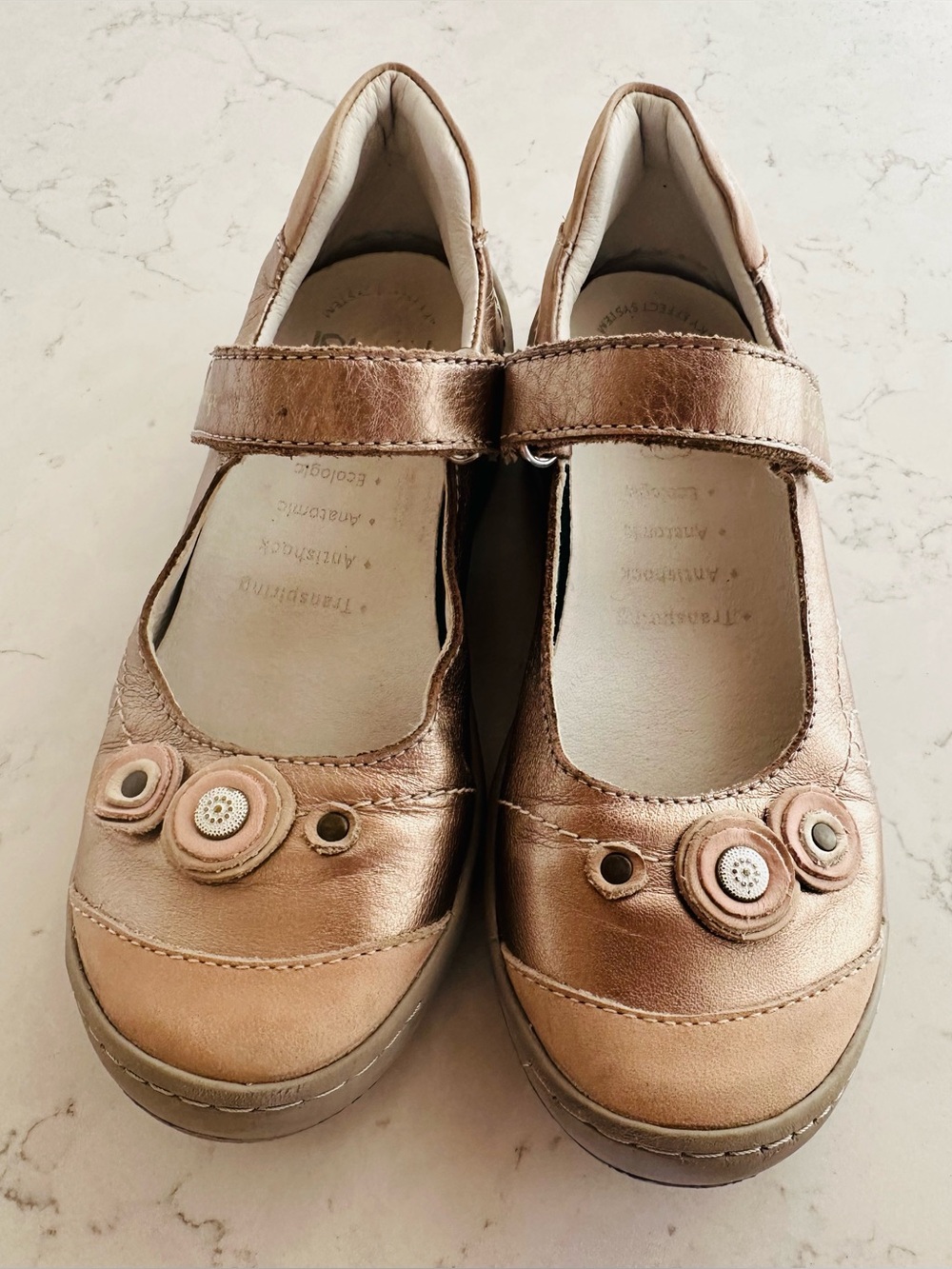 Leather Mary Jane’s with Velcro (Girl’s Size 1)
